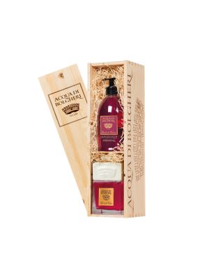 BAULETTO REGALO MEDIO CON DIFFUSORE AMBIENTE 100 ML + SAPONE DELICATO MANI-VISO (COMPONIBILE)