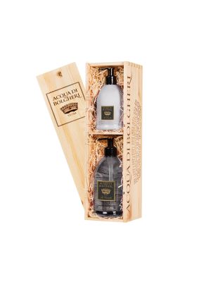 BAULETTO REGALO MEDIO CON CREMA FLUIDA CORPO + SAPONE DELICATO MANI-VISO (COMPONIBILE)