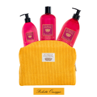 BODY SET BACCHE DI VINUM IN GOLD VELVET CLUTCH